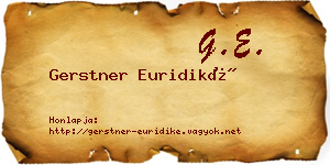Gerstner Euridiké névjegykártya